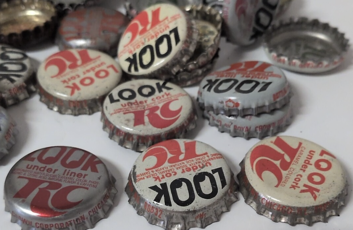 RC crown caps featuring Look Under the Liner promotion